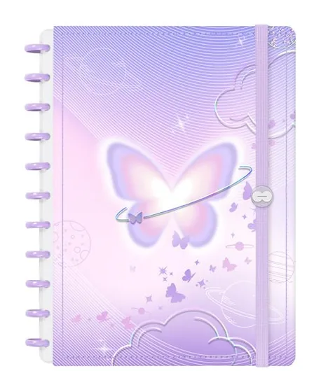 Caderno Iscool Disc Prime Mystic Glow Doce Universo