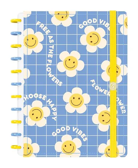 Caderno Iscool Disc Prime Retro Good Vibes
