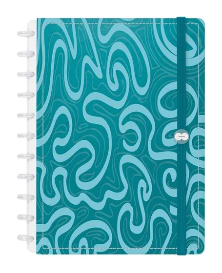 Caderno Iscool Disc Prime Urban Flow Spira Topázio